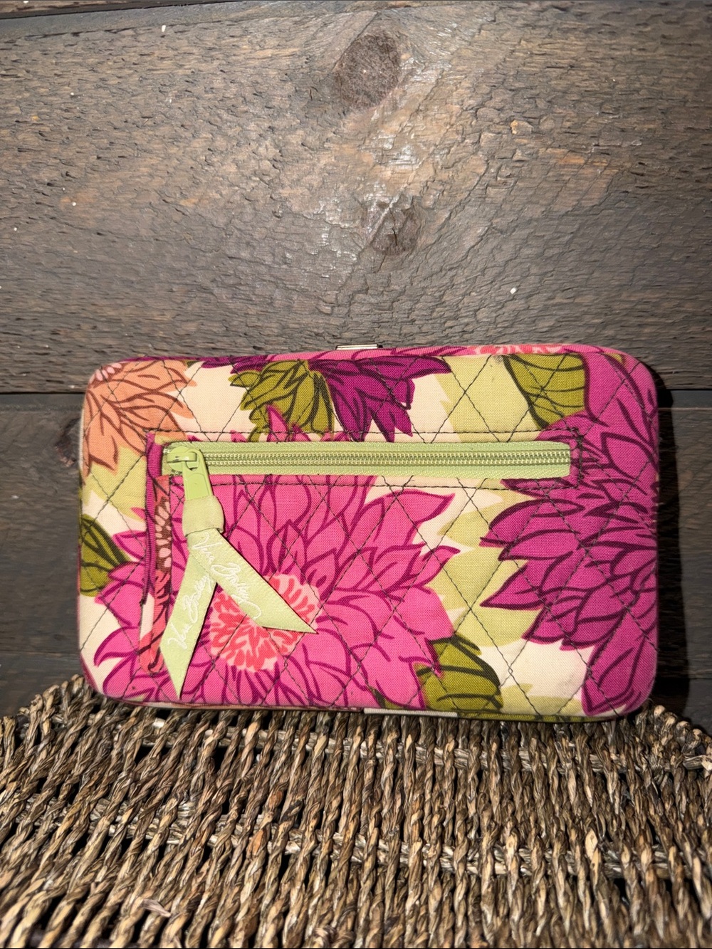 Vera Bradley Hello Dahlia Pattern Opera Wallet Style Clutch Designer Fall 2010 - Picture 2 of 16